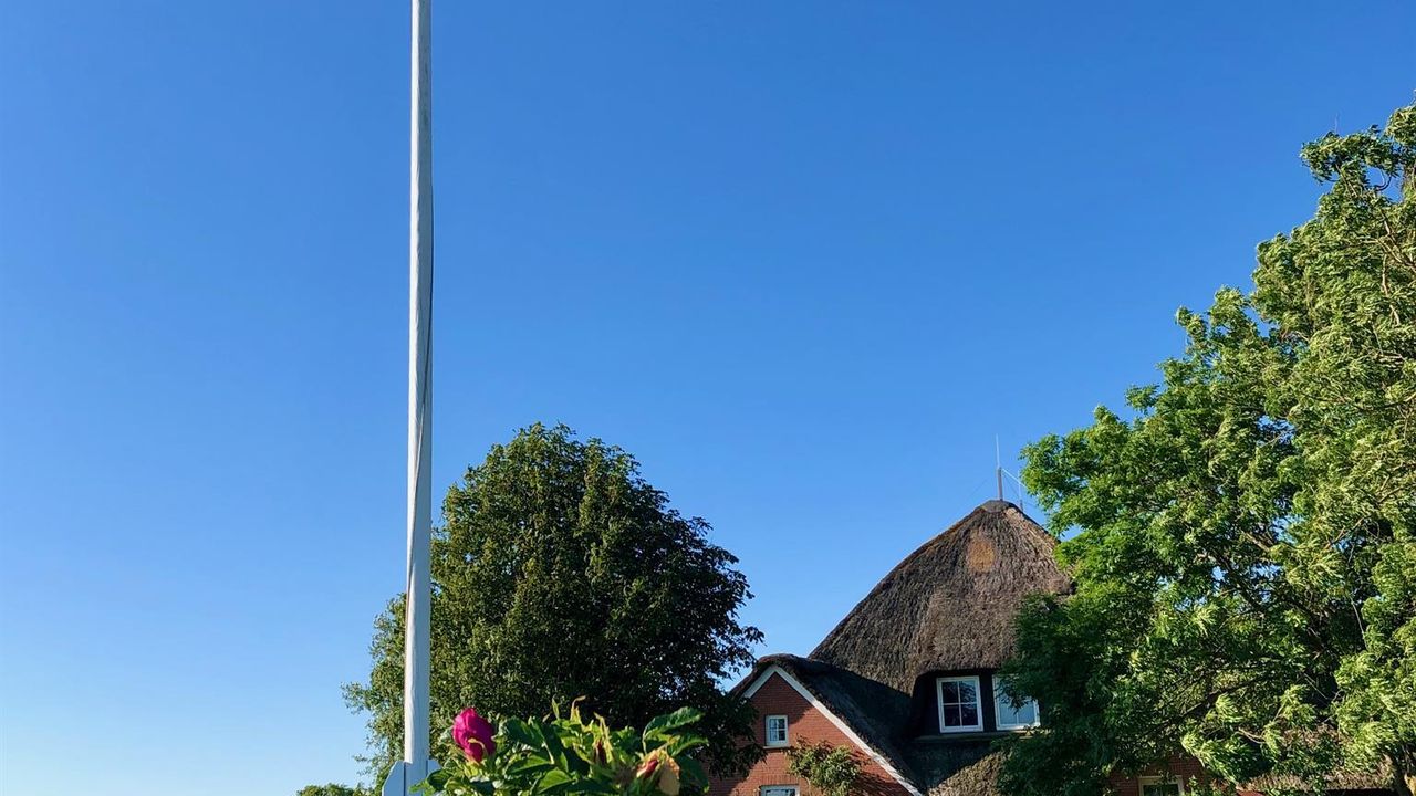 Willkommen in Nordfriesland - Blick vom Parkplatz Willkommen in Nordfriesland - Blick vom Parkplatz